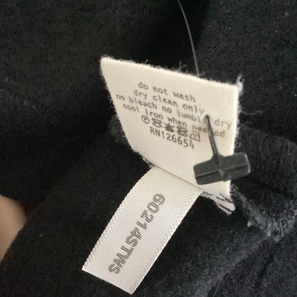 L’Agence Black Shadow Stripe Wool Knit Long Sleeve Sheath Dress 6 - Picture 7 of 7